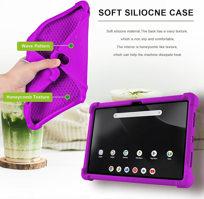 ATOOZ for Onn. 12.1 inch Tablet Pro Case 2024 (Model:100146663)Silicone Case for Onn 12.1 Tablet Pro with Stand (Black)