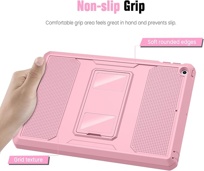 MoKo Shockproof Case Fit 2018/2017 iPad 9.7 6th/5th Generation Black | Heavy Duty Shockproof Full Body Rugged Hybrid Cover with Built-in Screen Protector for Apple iPad 9.7 Inch 2018/2017
