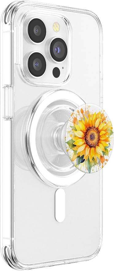 Watercolor Sunflower PopSockets Adhesive PopGrip