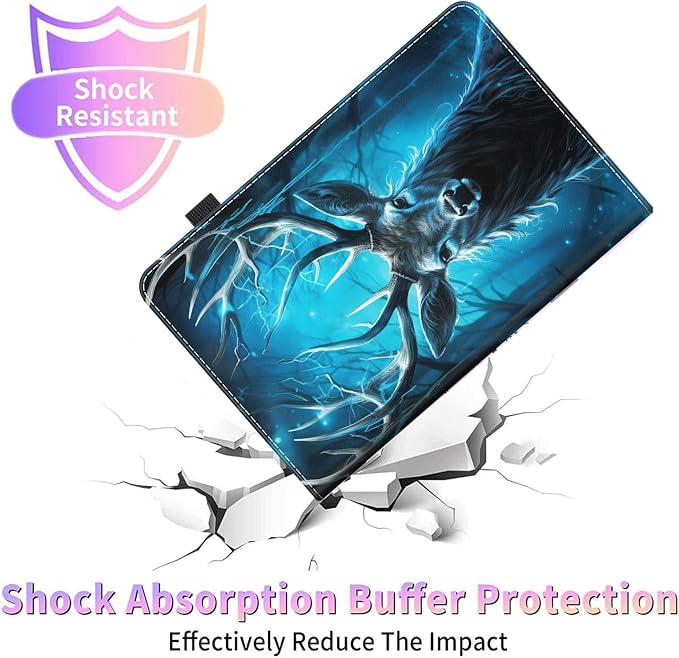 Case Fits All-New Amazon Kindle Fire HD 10 &amp 10 Plus Tablet (13th/11th Generation 2023/2021 Release) 10.1 Durable Shockproof Protective Cover with Auto Wake/Sleep，Black Woman Queen Afro Design
