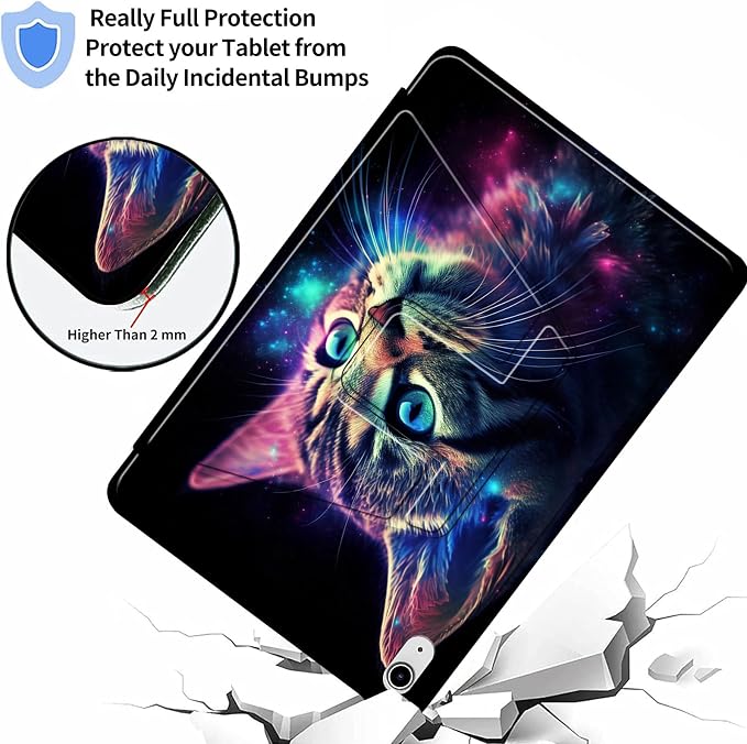 for iPad 9th Generation Case (2021)/8th Gen (2020)/ 7th Gen (2019) 10.2 Inch-360 Degree Rotating Multi-Angle Viewing Protective Cover with Auto Sleep/Wake-Art Mandala Flower