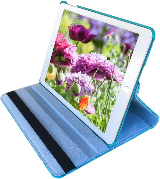 Case for iPad Air 1st Generation Models A1474 A1475A1476 360 Rotating Stand with Wake Up/Sleep Function Also for iPad 6th 5th Air2nd Generation 9.7 inch case (Art Flower)