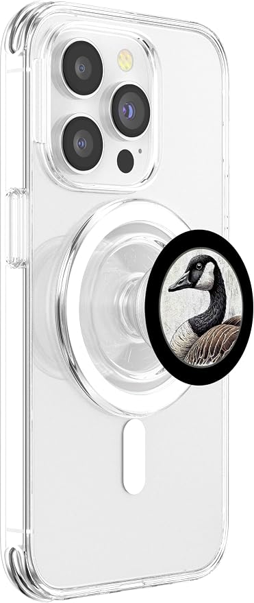 Colorful Retro Canadian Goose Bird Design PopSockets MagSafe PopGrip for iPhone