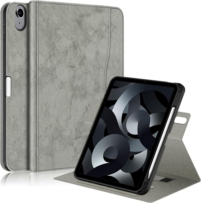 for iPad 10th Generation Case 10.9 inch 2022 with Pencil Holder PU Leather Smart ipad 11th A16 11inch Cover Model: A2696 /A2757 / A2777 Auto Sleep/WakeBlack