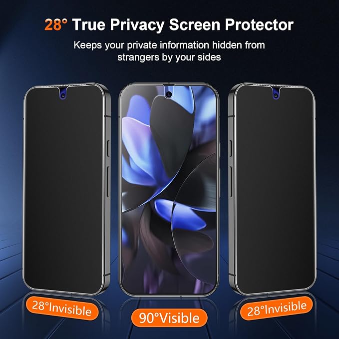 [2 Pack] Anti Glare Matte Privacy TPU Screen Protector for Google Pixel 10 (Not Glass) Fingerprint Sensor Compatible Full Adhesive Flexible Film Easy Installation