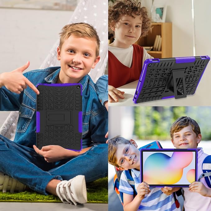for 2023 Release Tablet Flre HD 10 &amp HD 10 Plus Case | 13th Generation Heavy Duty Dual Layer Shockproof Impact Resistance Protective Case with Kickstand for Kids