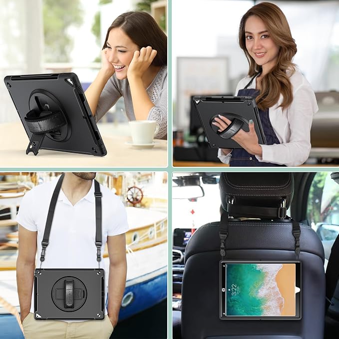 Miesherk Case for iPad Pro 12.9 2nd Gen 2017 &amp 2015 1st Gen Black