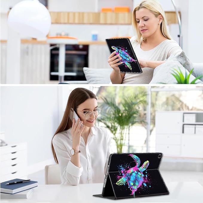 Case for iPad Pro 11 Inch 2022/2021/2020/2018 iPad Air 5th / 4th Gene 10.9 Inch (2022/2020) - Slim Fit Standing Cover with Auto Sleep/Wake，Astronaut Guitar