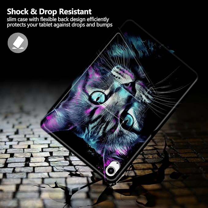 iPad 10.2 Case 2021-2019Atercolor Koala | 360° rotating stand case with auto sleep/wake slim protective cover for iPad 10.2 9th/8th/7th Gen