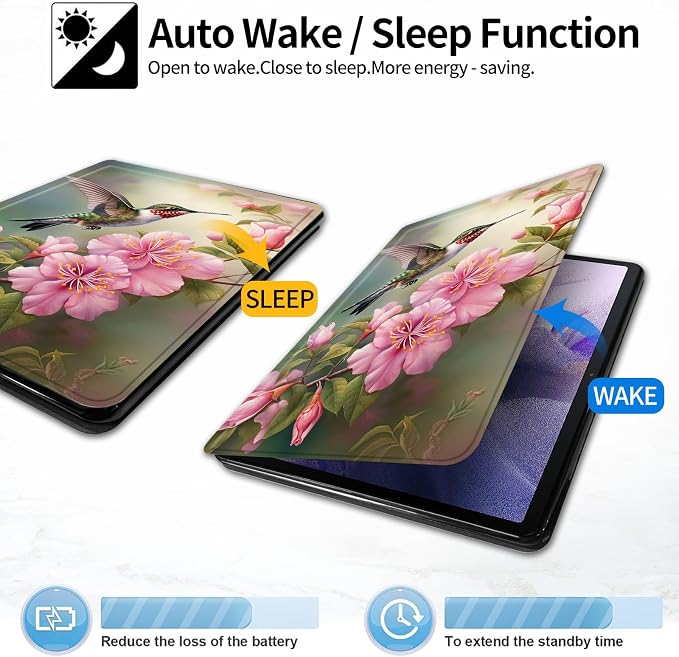 Case for iPad (A16) 11th Generation 11 Inch (2025)iPad 10th Generation 10.9 Inch (2022)PU Leather Slim Standing Smart Coverwith Auto Sleep/WakeBall on Fire