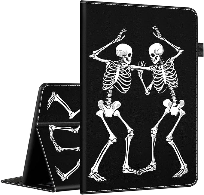 Case for Amazon Kindle Fire Max 11 Case (13th Gen 2023 Release) 11，Slim Fit Foldable Standing Cover Case with Auto Sleep/Wake for Fire 11 Max Tablet，Skull and Fire