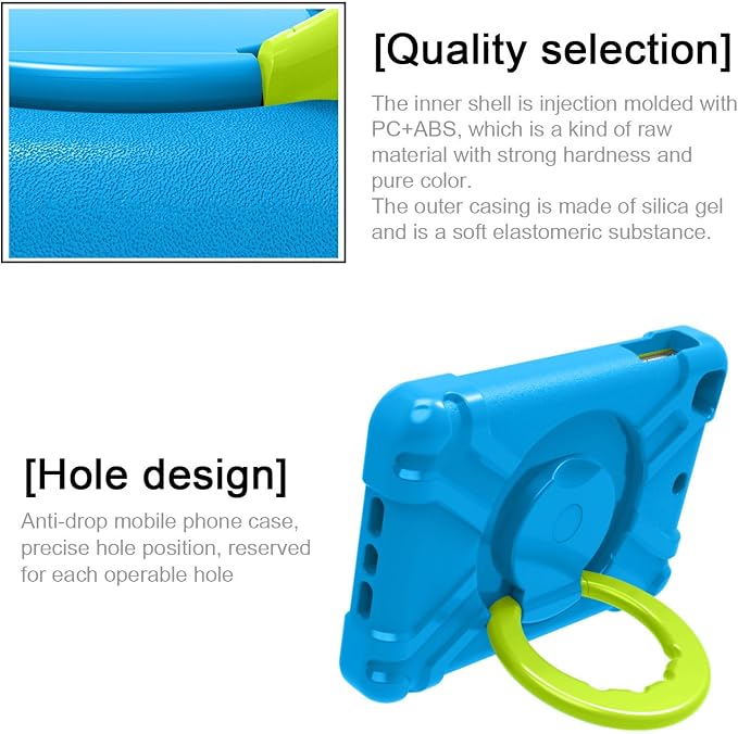 AKABEILA Compatible with Amazon Fire HD 8 2020/2022 Tablet Case，Rugged Kids Case with Stand Lightweight Shockproof Kids Friendly Tablet Cover Black