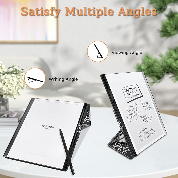 Case for Remarkable 2 Paper Tablet 10.3 2020 ReleasedLightweight and Hard Back Shell Protective Book Folio Cover with Built-in Pen HolderComes with Remarkable 2 Pen Tips.