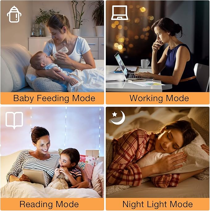 Ambimall 64'' Floor Lamps for Living Room with Remote Control and Stepless Dimmable Colors Temperature & Brightness, 9W Bulb Included(Beige Lampshade & Brown Pole)
