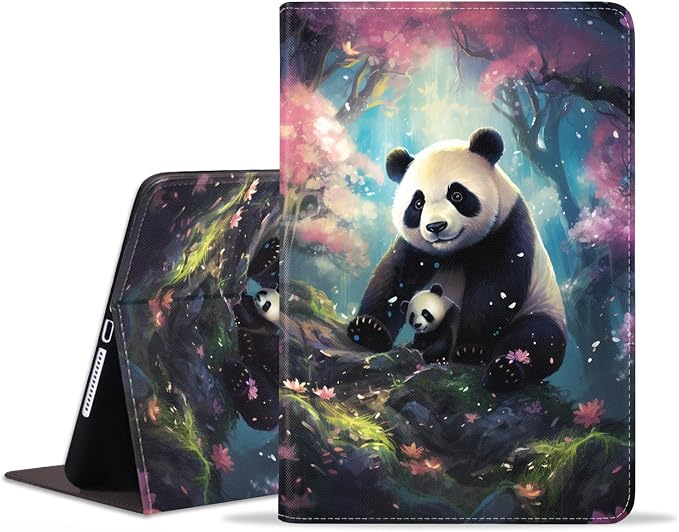 Case for Samsung Galaxy Tab S10 Plus 2024/ S9 Plus/ S9 FE Plus 5G 12.4 Inch 2023 Slim PU Leather Stand Folio Cover with Auto Wake Sleep Abstract Paint Dogs