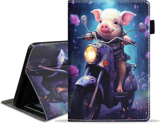 Case for Amazon Fire HD 8/HD 8 Plus Tablet (8 12th/10th Generation 2024/2022/2020 Release) Slim PU Leather Stand Folio Cover with Auto Wake Sleep African Woman Wolf