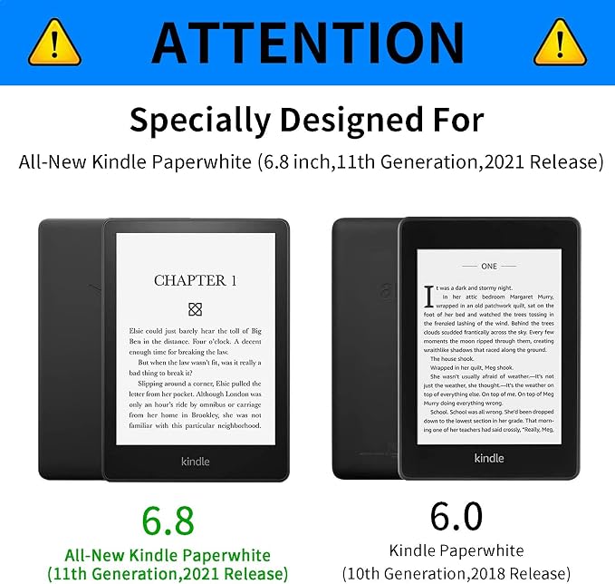 for Kindle Paperwhite 11th Gen 2021 6.8 inch Case - Signature Edition with Adjustable Stand &amp Auto Wake/Sleep - American Flag &amp Skull