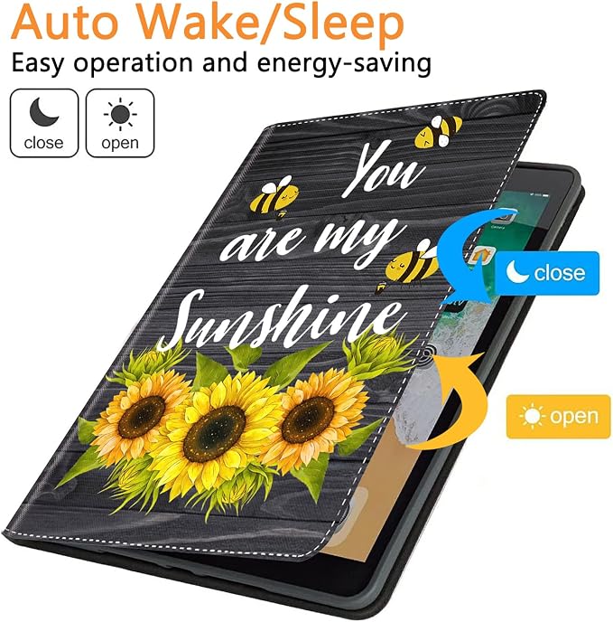 for iPad 10th-Gen 10.9-inch 2022 Case Adjustable Stand Shockproof Protective Cover with Automatic Wake-up/Sleep Function Suitable for iPad 10th Gen 2022 Case Art Dragonfly