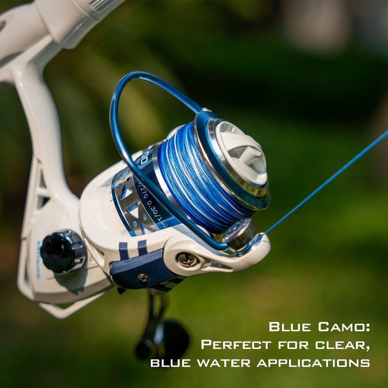 KastKing Superpower Braided Fishing Line, Blue Camo, 20 LB, 150 Yds
