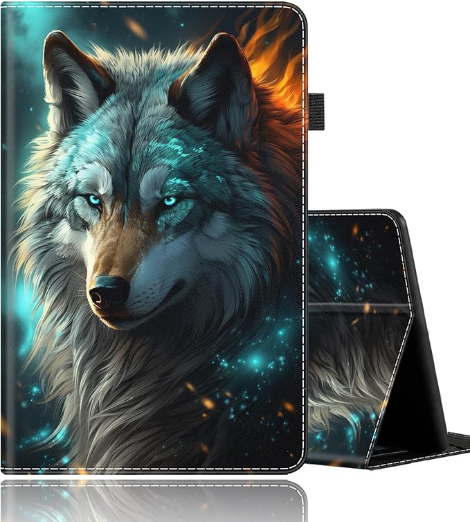 Case for All-New Amazon Fire HD 10 and Fire HD 10 Plus Tablet (11th Generation 2021 Release) Durable Shockproof Protective Cover with Auto Wake/Sleep，Blue Dragon