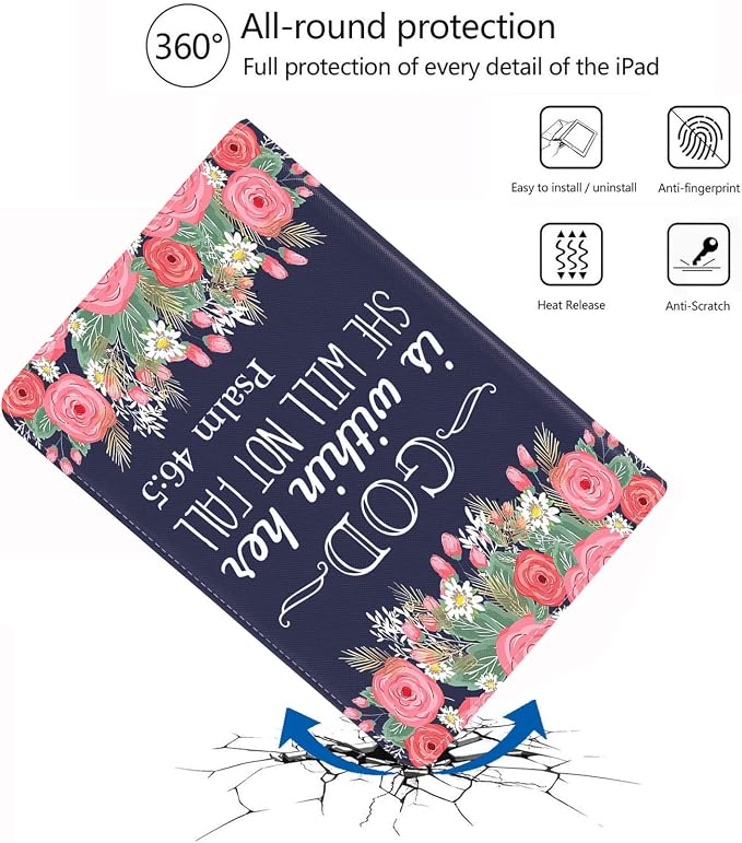 for iPad Mini 6 2021 Case Protective Leather Case Adjustable Stand Auto Wake/Sleep Smart Case for iPad Mini 6th Generation 8.3 Inch - Bible Verse Jeremiah 29:11