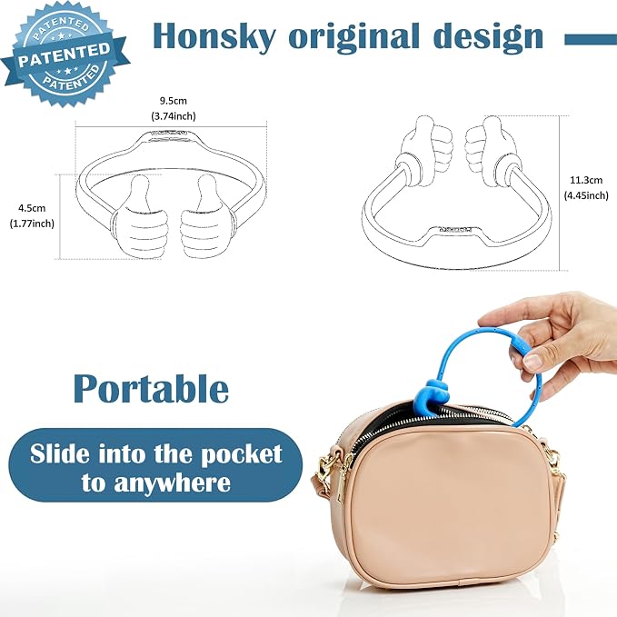 Honsky Cell Phone Tablet Stands (Pack of 5) Thumbs-up Cellphone Holder Tablet Display Stand Mobile Smartphone Mount Cradle for Desk Desktop - Universal Multi-Angle Cute Black