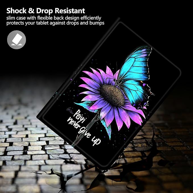 Case for Amazon Fire 7 Tablet 2019/2017 Release 9th/7th Generation PU Leather Smart Protective Cover with Auto Sleep/Wake for Fire 7 2019Beautiful Sunset