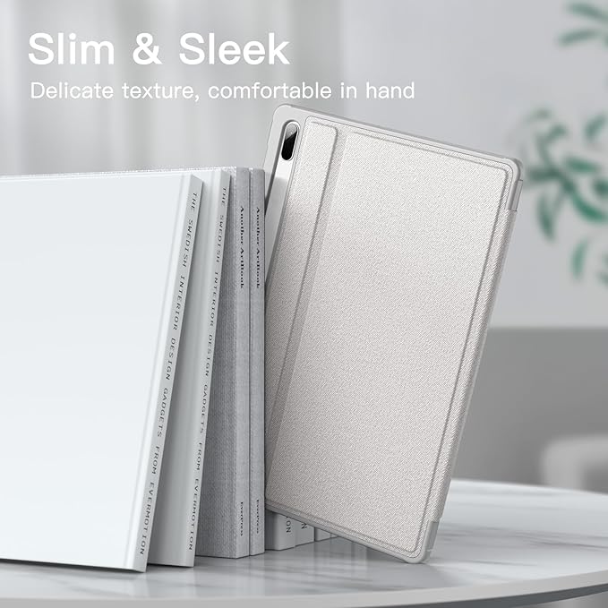 JETech Folio Case for Samsung Galaxy Tab S8 Plus/S7 FE/S7 Plus 12.4 Black | For 2022/2021/2020 Model Multi-Angle Stand Cover S Pen Holder Slim Protective Cover Auto Wake/Sleep