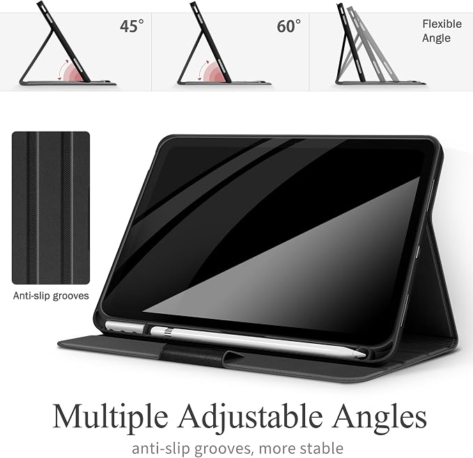 auaua Case for iPad (A16) 11th/10th Generation | with Pencil Holder Pocket Typing Angle Muti-Stand Magnetic Closure Auto Sleep/Wake