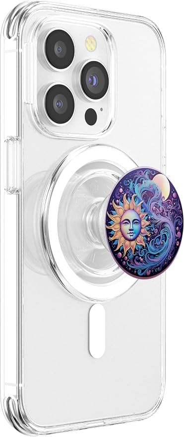 Sun and Moon Lover Astronomy Astrology Stargazer PopSockets PopGrip for MagSafe