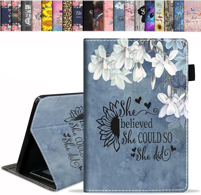 Case for All-New Fire HD 10/Fire HD 10 Plus Tablet 10.1 (11th Gen 2021 Released) - Premium PU Leather Stand Cover with Auto Wake/Sleep - Bible Verse Proverbs 31:25