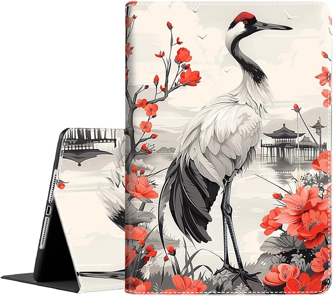Case for iPad Air 11 Inch Case M2 2024 iPad Air 6th Gen Case/iPad Air 5th Gen 2022/Air 4th 2020 10.9 Inch Slim Stand Protective Smart Cover Fit iPad Air Retro Moth