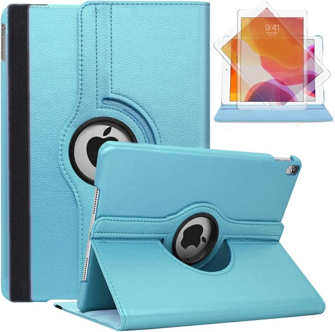 Case for ipad Pro 12.9 inch 3rd Generation 2018 Model A1876 A2014 A1895 A1983 360 Degree Rotating Smart Leather Auto Sleep/Wake Black