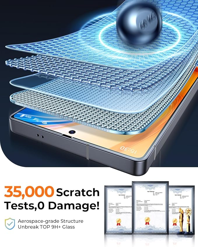 2+2 Packs for iPhone 17 Pro Privacy Screen Protector with Camera Protector | TOP 9H+ Tempered Glass [Zero Bubble][10X Military Protection] Anti Spy 17 ProMax Tempered Glass Full CoverageCase-Friendly