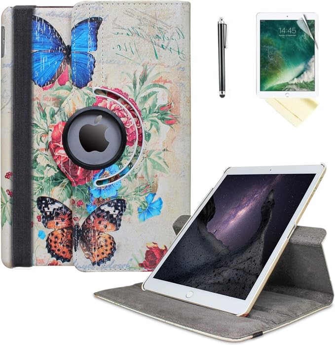 Case for iPad 10th Generation 10.9 Inch 2022 Released Model Number: A2696 A2757 A2777-360 Degree Rotating Protective Stand Cover with Auto Sleep/Wake (Animal)