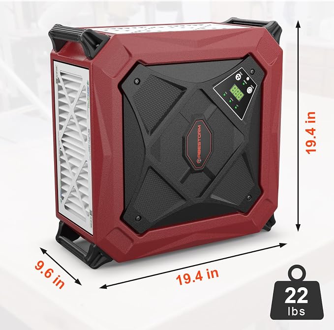 Abestorm 270 Degree Air Filtration System, Built-in Ionizer, 1080 CFM Dust