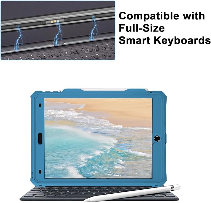 Shellbox Case for iPad Air 4th/5th Generation 2022-2020 Waterproof Dustproof Shockproof Case with 360° Full-Body ProtectionLanyard and Kickstand
