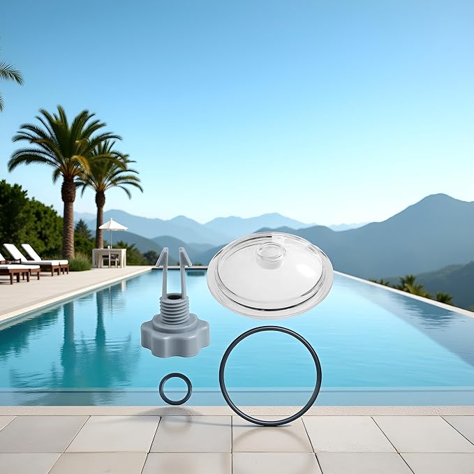 SF80110-1 Leaf Trap Cover Lid, Pool Leaf Trap Cover Lid, O-Ring & Valve