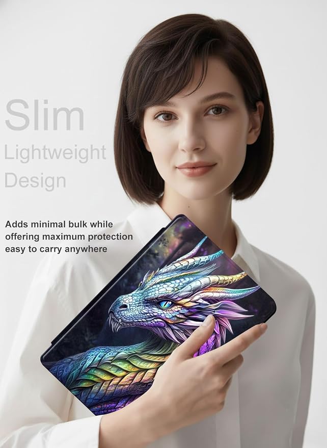 for iPad 11th Generation (A16 2025) 11 / iPad 10th Gen 10.9 2022 Case 360° Rotating PU Leather Stand Cover with Auto Sleep/Wake Shockproof TPU Backl Raccoon Perched
