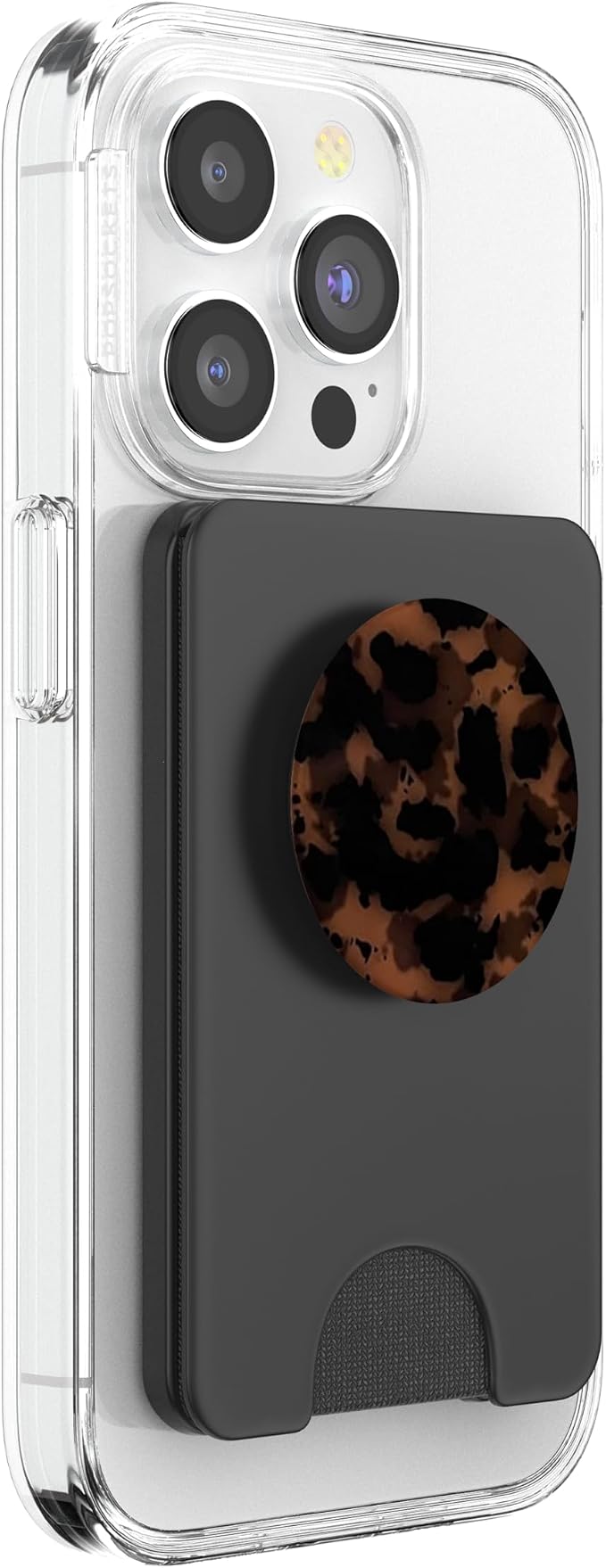 Brown Amber Leopard PopSockets PopGrip for MagSafe