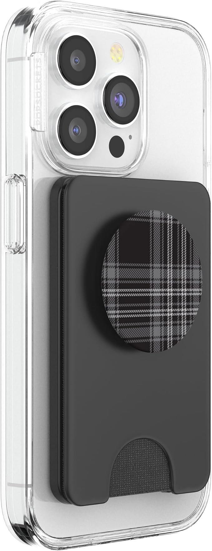 PopSockets Skull &amp Goth Phone Grip &amp Stand - Goth Plaid PopSockets PopGrip for MagSafe