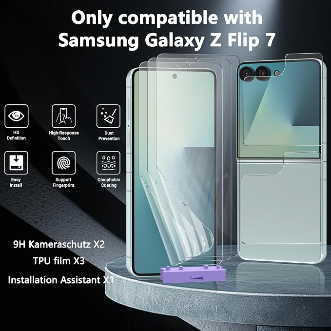 for iPhone 17 Pro Max Back Screen Protector Flexible Film Not Glass with Camera Lens Protector 2+2 Pack Self-Healing Anti Scratch HD Clear Soft TPU Protective Hydrogel Film