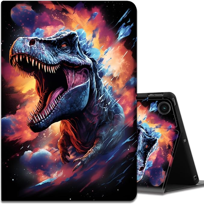 Case for Samsung Galaxy Tab A9 Plus 11 2023 Multi-Viewing Angles with Automatic Sleep/Wake Function for Samsung Galaxy A9+Tablet (SM-X210/X216/X218) American Flag Wolf