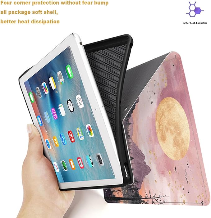 Tablet Case for 6 All-New Kindle (11th Generation2024/2022 Release)Shockproof Protective Cover with StandAuto Wake/SleepAmerican Flag Deer