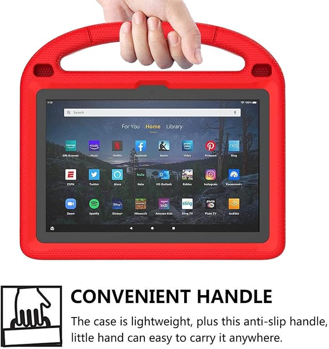 Kids Case for New 10-inch Tablet 2023 Lightweight Shockproof Kids Friendly Full Cover with Handle Kickstand