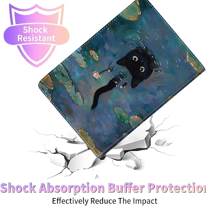 Case for New iPad (A16) 11th Generation 11 Inch 2025for iPad 10th Generation 2022 10.9 Inch Multi-Angle Stand Smart Cover Shockproof with Auto Wake/Sleep ，Starry Sky