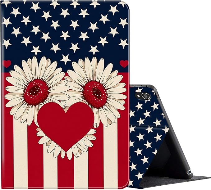 Case for iPad (A16) 11th Generation 11 Inch (2025) for iPad 10th Generation Case 10.9 Inch (2022)Slim Shockproof Shell PU Leather Stand Cover w/Auto Sleep Wake-American Eagle Rebirth of Fire