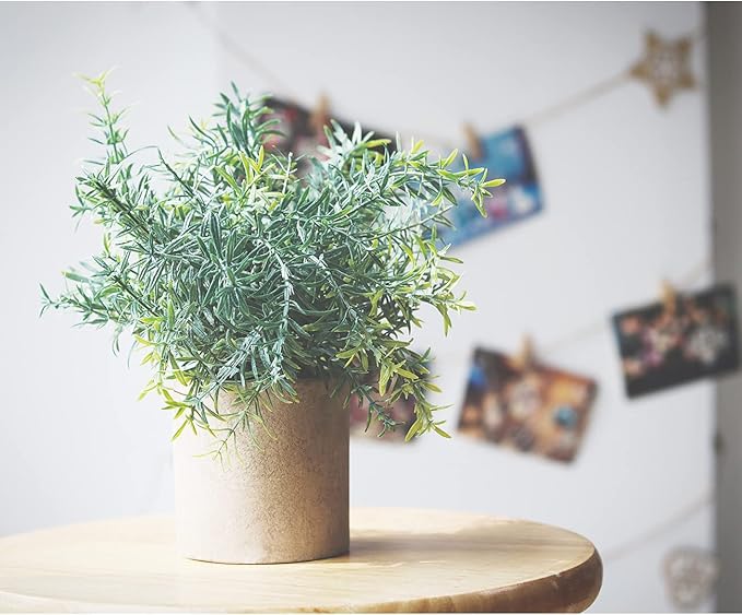 Fake Plants,3 Pack Small Artificial Plants Indoor Mini Potted Faux Plants For Home Decor,Eucalyptus Greenery Plastic Green Grass Fake Plants for Shelves Desk Bathroom Bedroom Farmhouse Shelf Decor