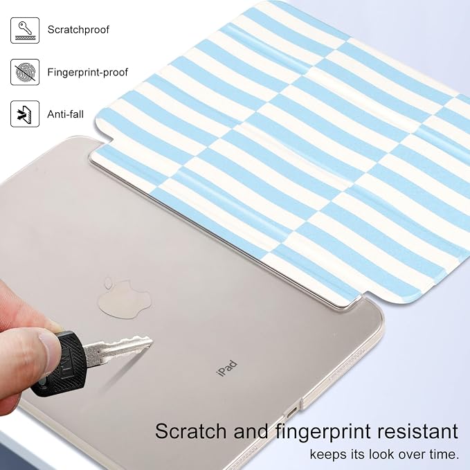 case for ipad 11th Generation11 Inch 2025 (A16 Chip) &amp 10th Gen 10.9 Inch 2022 - Slim Scratch-Resistant Hard PC Translucent Back Shell Smart Cover Wake/Sleep FunctionBlack Bow