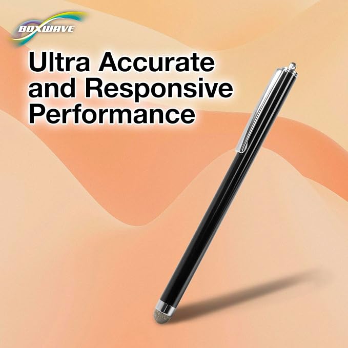 BoxWave Stylus Pen Compatible with Hayward OmniLogic Wallmount Remote - EverTouch Capacitive Stylus Fiber Tip Capacitive Stylus Pen - Jet Black